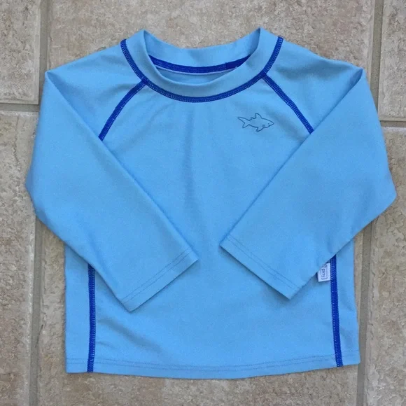 I Play Boys Rash Guard and Turtle Swim Trunks - Picture 2 of 8